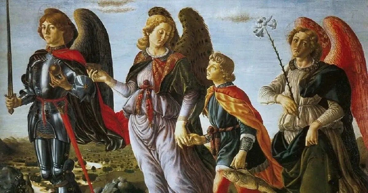 Los tres arcángeles: San Miguel, San Gabriel y San Rafael