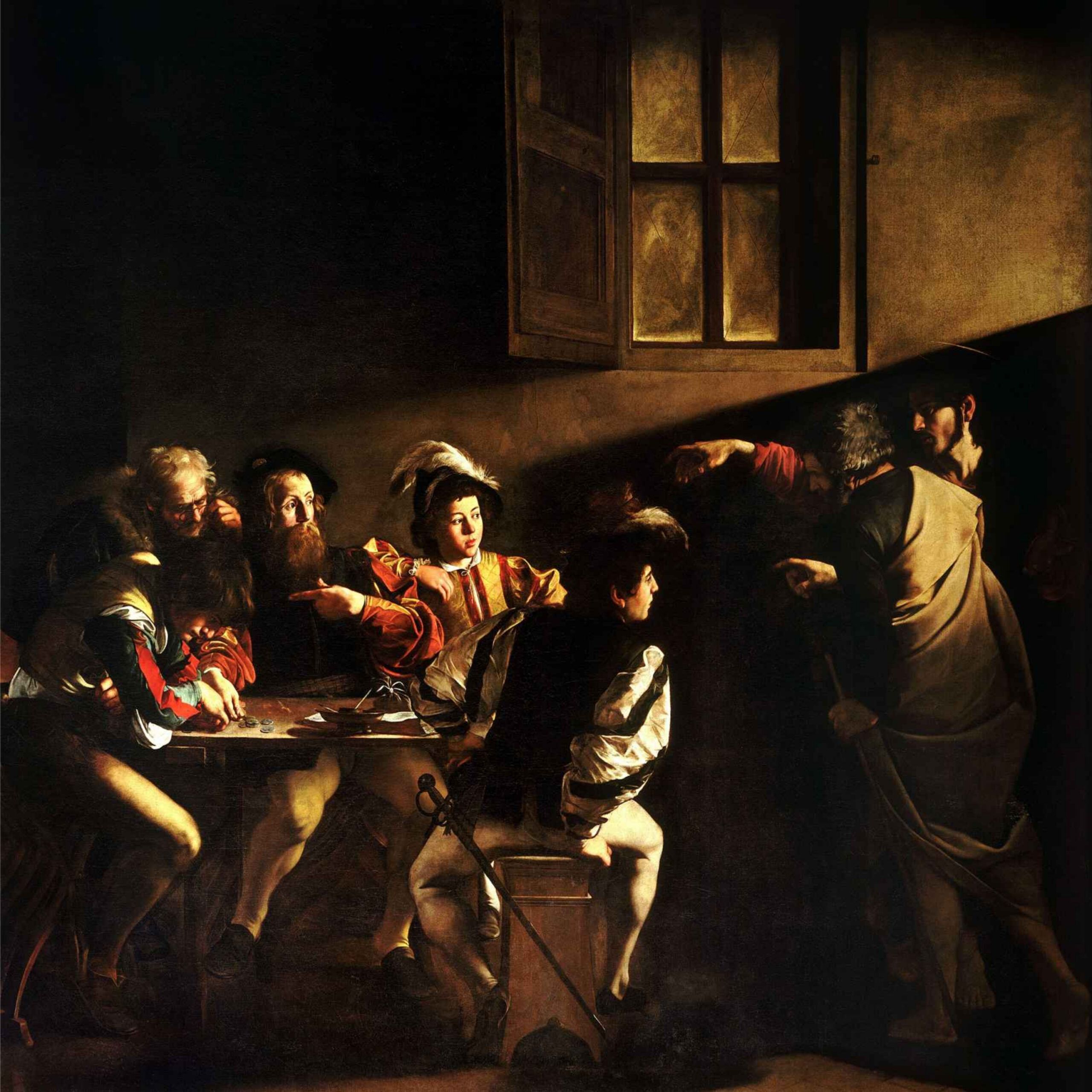 La vocación de San Mateo- Caravaggio