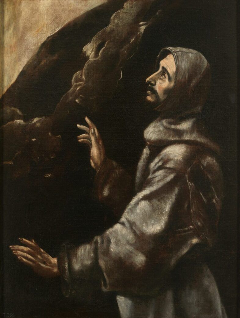 San Francisco de Asís en éxtasis.