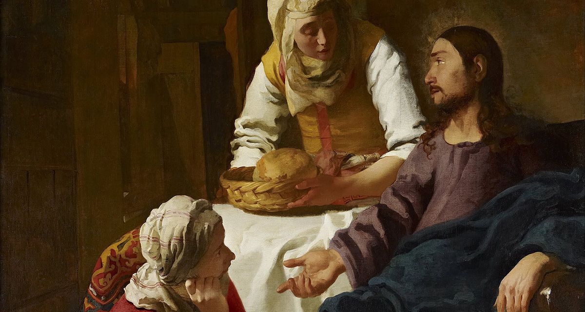 Cristo en la casa de Marta y María